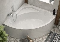 Акриловая ванна Roca Bali без опоры 150x150 см, угловая, пристенная, белая