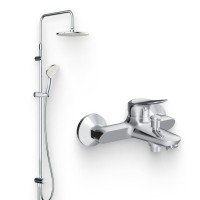 Душевой комплект Смеситель AM.PM Sunny F85C10000 + Стойка Gem F0790000 Душевой комплект Смеситель AM.PM Sunny F85C10000 + Стойка Gem F0790000