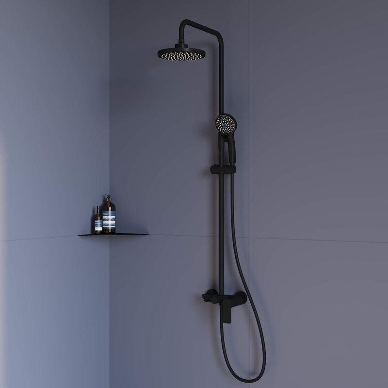 Душевая стойка RGW Shower Panels SP-26B матовый черный