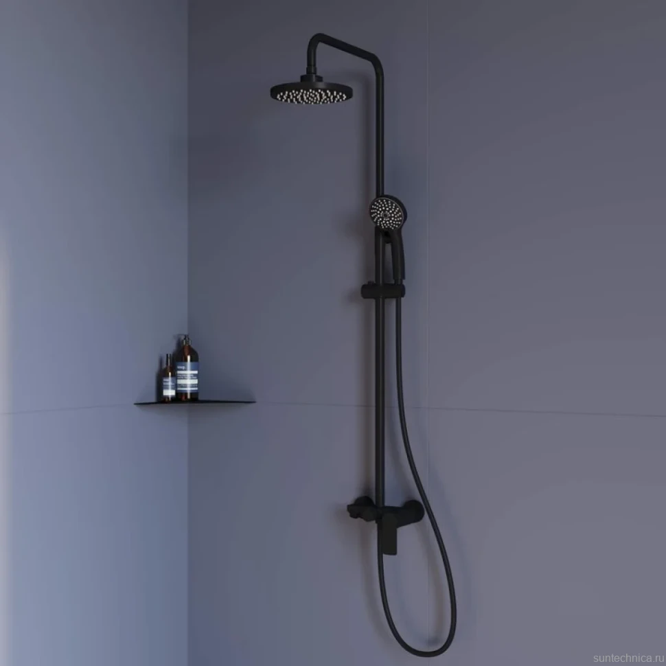 Душевая стойка RGW Shower Panels SP-26B матовый черный