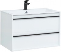 Мебель для ванной комнаты Aquanet Lino 80 белый матовый