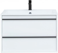 Мебель для ванной комнаты Aquanet Lino 80 белый матовый