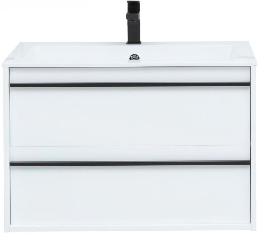 Мебель для ванной комнаты Aquanet Lino 80 белый матовый