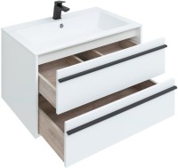 Мебель для ванной комнаты Aquanet Lino 80 белый матовый