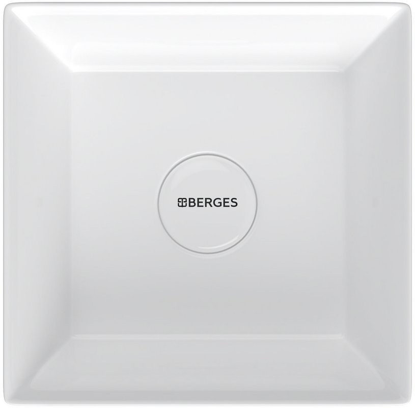 Накладная раковина Berges Mascon 38x38, глянцевая белая