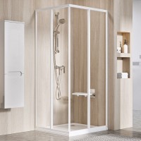 Душевой уголок Ravak Supernova SRV2-80 195 S Transparent, профиль белый