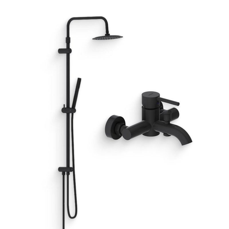 Душевой комплект Смеситель Damixa Scandinavian Pure 361000300 + Стойка 936000300