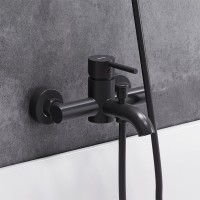 Душевой комплект Смеситель Damixa Scandinavian Pure 361000300 + Стойка 936000300