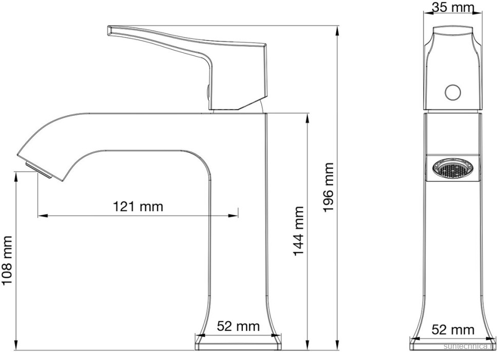 Смеситель для раковины Wonzon & Woghand WW-88018072-BG брашированное золото