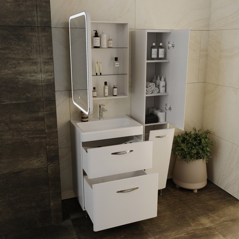Зеркало-шкаф Style Line Каре L 60 с подсветкой