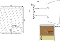 Зеркало-шкаф Style Line Каре L 60 с подсветкой