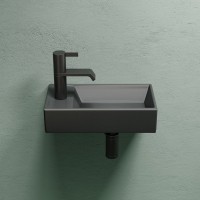Раковина маленькая в туалет Ceramicanova Element CN6051RMDH темный антрацит матовый