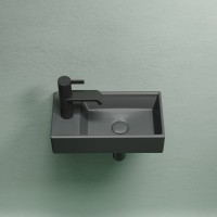 Раковина маленькая в туалет Ceramicanova Element CN6051RMDH темный антрацит матовый