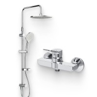Душевой комплект Смеситель для душа AM.PM X-Joy F85A20000 + Стойка Like F0780064
