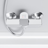 Душевой комплект Смеситель для душа AM.PM X-Joy F85A20000 + Стойка Like F0780064