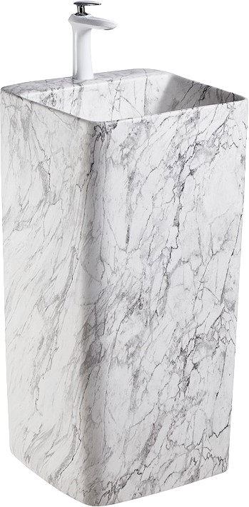 Раковина SantiLine SL-4005MM под мрамор матовая