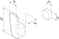 Крючок AM.PM Func A8F35500 хром, на шурупах Крючок AM.PM Func A8F35500 хром, на шурупах