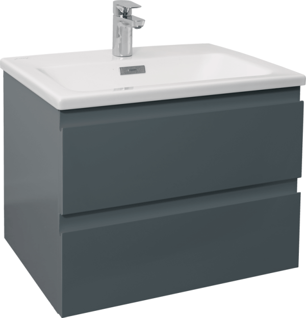 Тумба с раковиной Jacob Delafon Madeleine 60 серый матовый