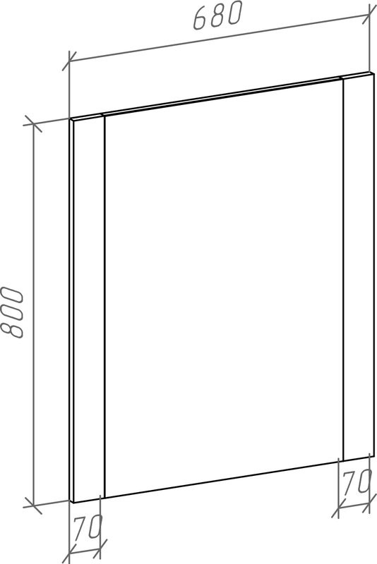 Мебель для ванной комнаты Bellezza Рокко 70 напольная, бежевая