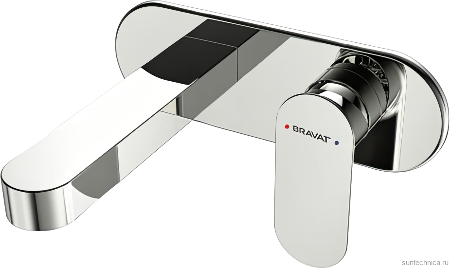 Смеситель для раковины Bravat Gina P69182C-ENG С ВНУТРЕННЕЙ ЧАСТЬЮ