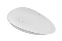 Накладная раковина Abber Bequem AC2117 59 глянцевая белая, фаянс