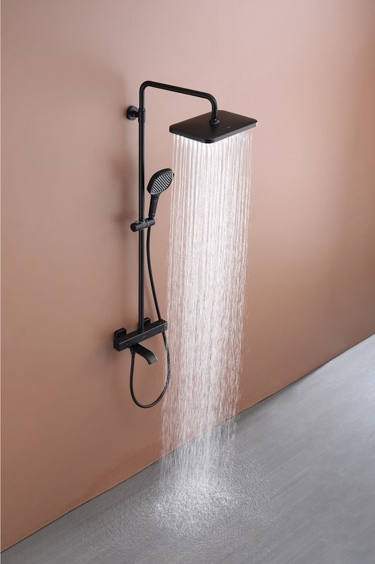 Душевая стойка Raglo R22.26.06 с термостатом, черный