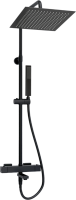 Душевая стойка Wasserkraft Abens 2000 A299.162.218.BM Thermo с термостатом, черная