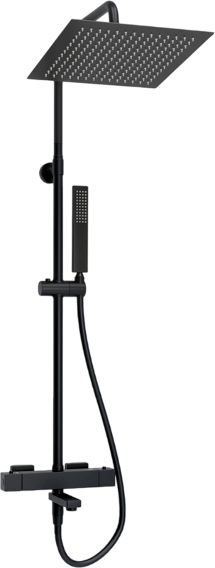 Душевая стойка Wasserkraft Abens 2000 A299.162.218.BM Thermo с термостатом, черная