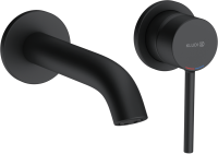 Смеситель для раковины Kludi Bozz 382443976S С ВНУТРЕННЕЙ ЧАСТЬЮ матовый черный