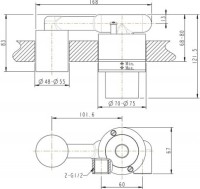 Смеситель для раковины Bravat P8461217BW-ENG С ВНУТРЕННЕЙ ЧАСТЬЮ черный
