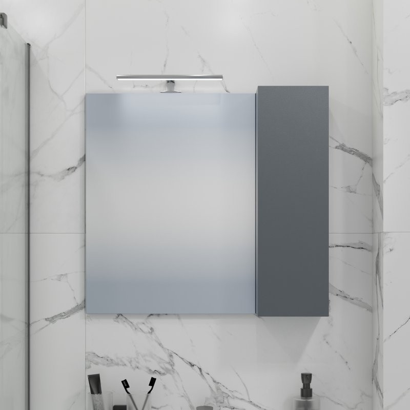 Зеркало СаНта Антарес 70, графит матовый