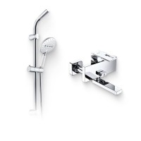 Душевой комплект Смеситель Wasserkraft Alme 1501 + Гарнитур A044