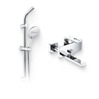 Душевой комплект Смеситель Wasserkraft Alme 1501 + Гарнитур A044