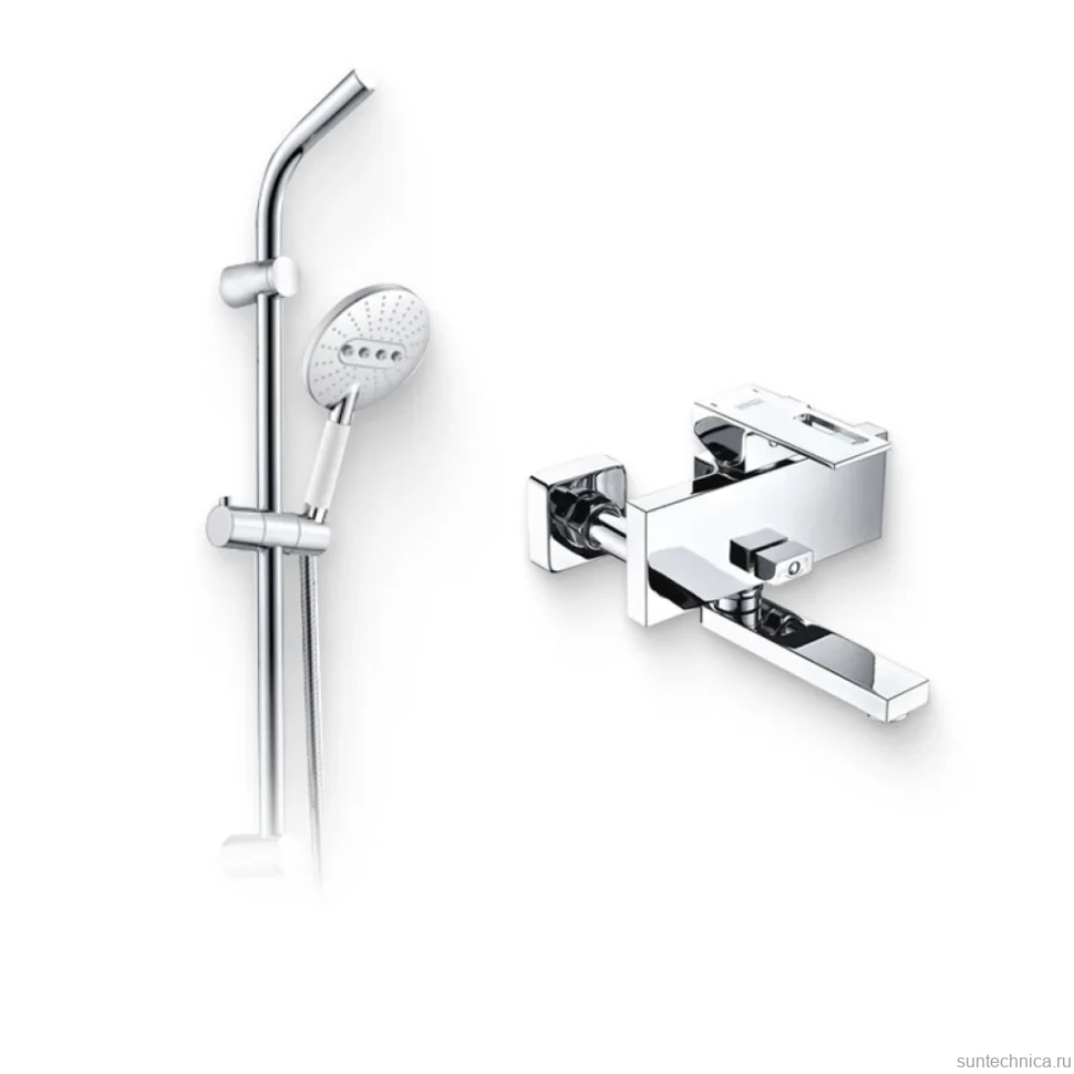 Душевой комплект Смеситель Wasserkraft Alme 1501 + Гарнитур A044