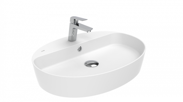Накладная раковина Creavit Loop LP161-00CB00E-0000 белая глянцевая