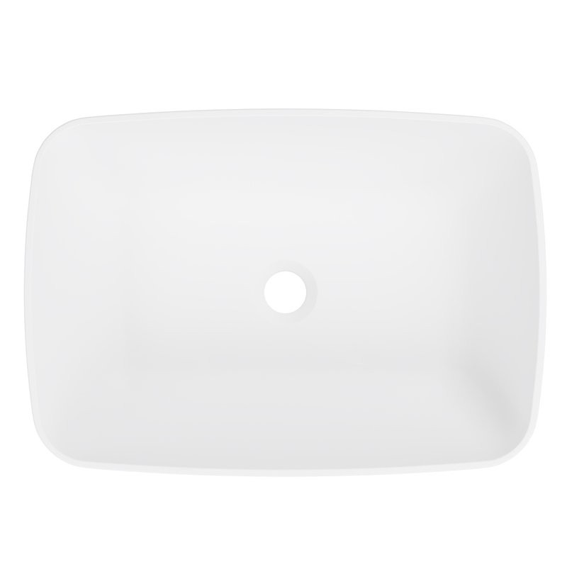 Накладная раковина Belux Джаз 54 матовая белая, прямоугольная