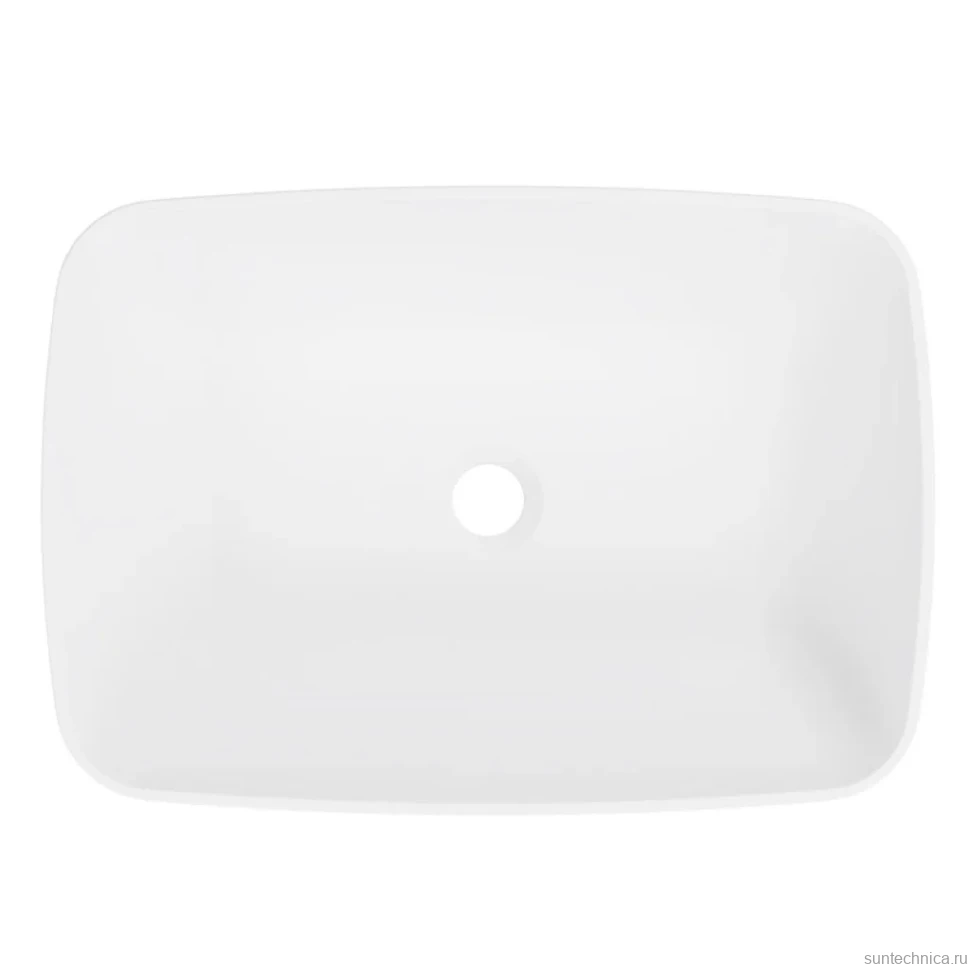 Накладная раковина Belux Джаз 54 матовая белая, прямоугольная