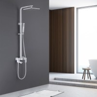 Душевая стойка Abber Daheim AF8216WL матовая белая