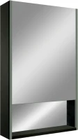 Зеркало-шкаф Art&Max Foggia AM-Fog-500-800-1D-R-DS-F-Nero 50х80, черное, с подсветкой