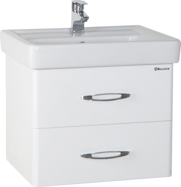 Тумба с раковиной Bellezza Джела 70 подвесная, 2 ящика