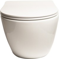 Комплект Унитаз подвесной SantiLine SL-5005 безободковый, с микролифтом + Инсталляция AlcaPlast AM101/1120-4:1 RU M578-0001 кнопка смыва черная