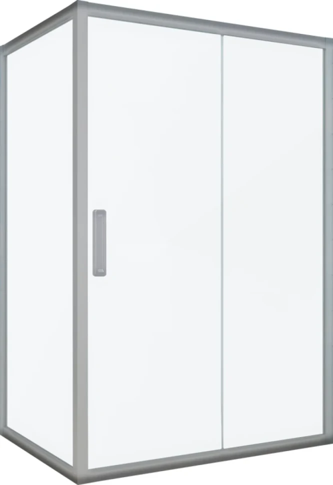 Душевой уголок Kubele DE019 R-CLN-CH 160х80 см, профиль хром