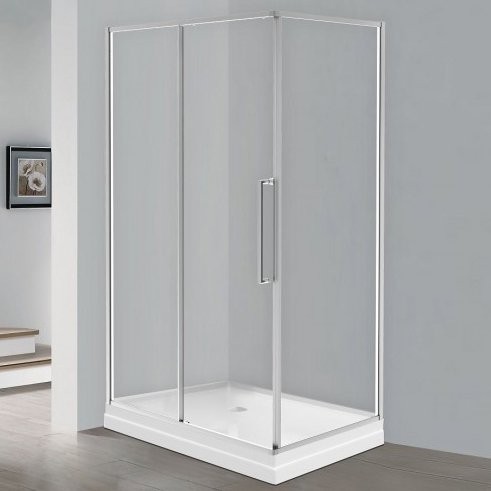 Душевой уголок Esbano Surf ESS-128PS-C 120х80 см, профиль хром, стекло прозрачное