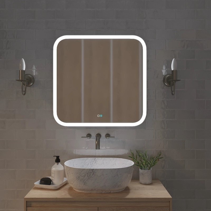 Зеркало Mixline Стив-2 70 с подсветкой, с подогревом