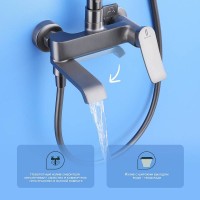 Душевая стойка Splenka S31 S31.24.09 графит Душевая стойка Splenka S31 S31.24.09 графит