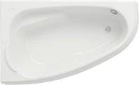 Акриловая ванна Cersanit Joanna WA-JOANNA*140-L 140x90 см, угловая, левая, встраиваемая, белая, асимметричная, на ножках