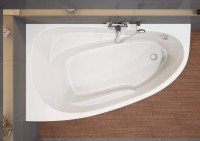 Акриловая ванна Cersanit Joanna WA-JOANNA*140-L 140x90 см, угловая, левая, встраиваемая, белая, асимметричная, на ножках