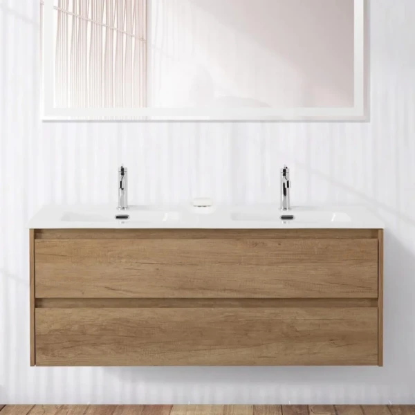 Тумба под раковину BelBagno Kraft 120 для двоих, rovere nebrasca nature
