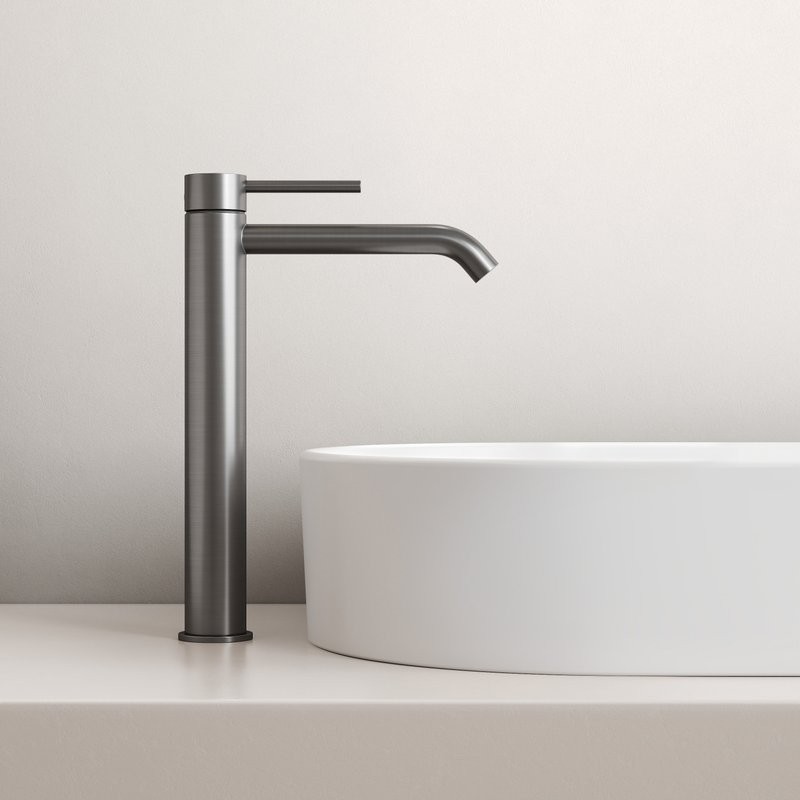 Смеситель для раковины высокий Sancos Etna,вороненая сталь, SC9002GG