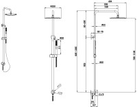 Душевая стойка Allen Brau Priority 5.31031-00 хром Душевая стойка Allen Brau Priority 5.31031-00 хром